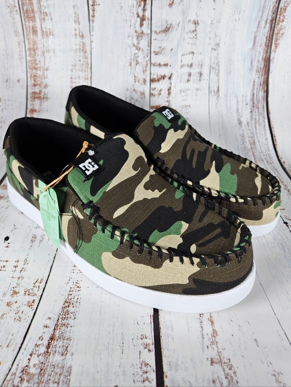 NWT DC Villain 2 Casual Slip-On Skate Shoe Slipper / Camo / Mens Size 11.5